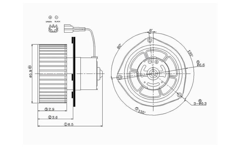 Replacement blower motor assembly 88-96 jeep cherokee 88-92 comanche 5114162aa