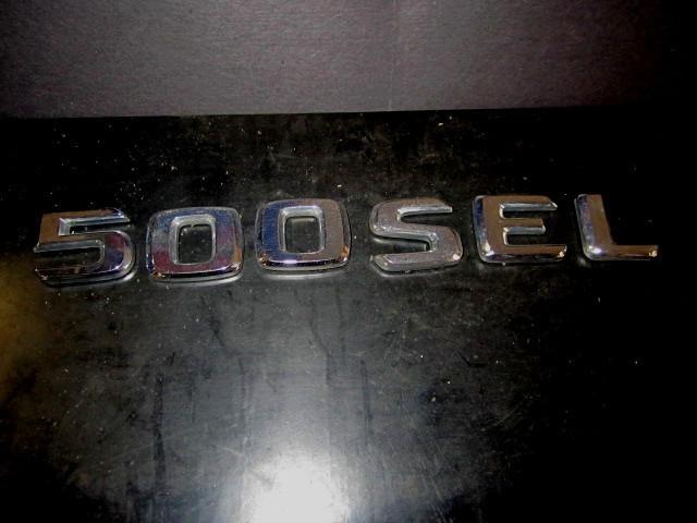 Mercedes benz 500sel oe emblem ornament 6 piece set " 500sel "