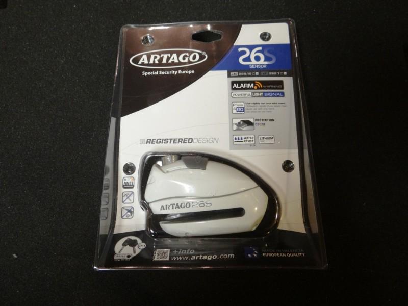 Artago motorcycle alarm disk lock 10 mm - 26s.10w