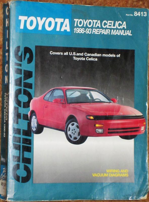 Chilton repair manual 1986 - 1993 toyota celica