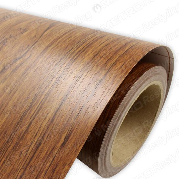 15in x 12in 3m di-noc marine teak wood grain car wrap vinyl decal film