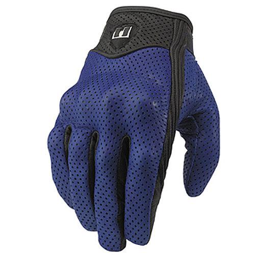 Icon glove pursuit blue lg 3301-0241