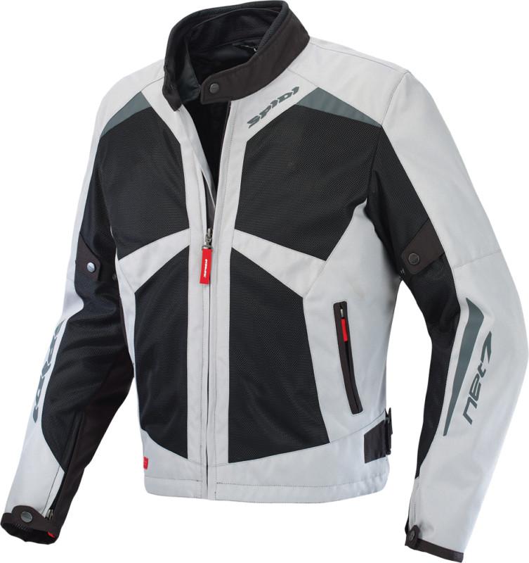 Spidi sport s.r.l. net7 tex motorcycle jacket gray/black x-large