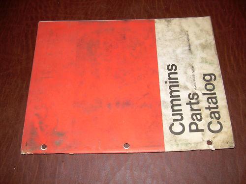 Cummins v 378  parts book catalog manual engine