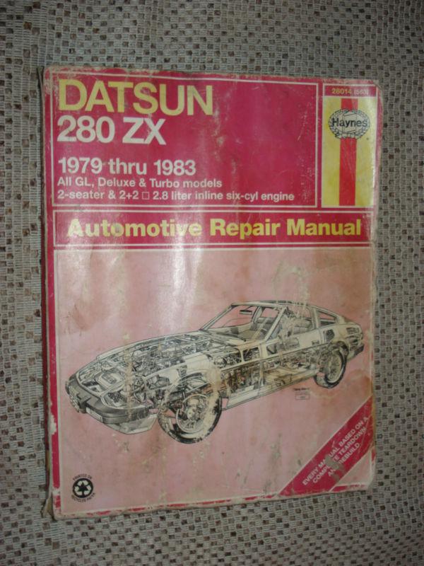 1979-1983 datsun 280z service manual shop book 80 81 82 280zx haynes