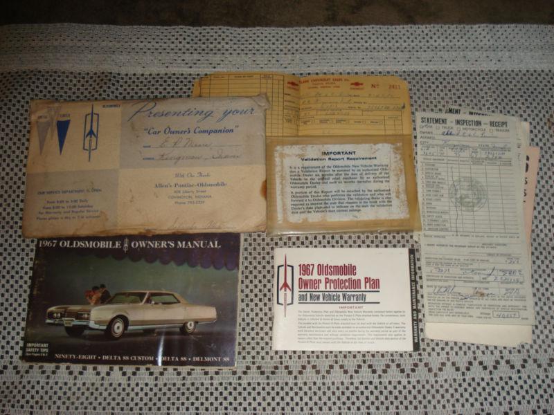 1967 oldsmobile 88 98 owners manual set original nice!!! glovebox books rare!!