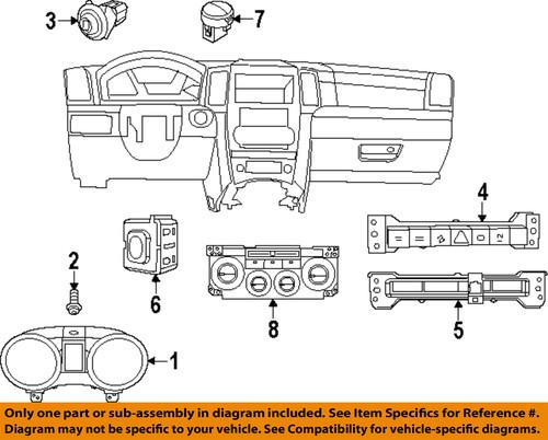 Mopar oem 55111275aa cluster & switches-sunlight sensor