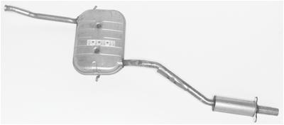 Walker quiet-flow 3 muffler 2.25" off in 2.25" off out 47733