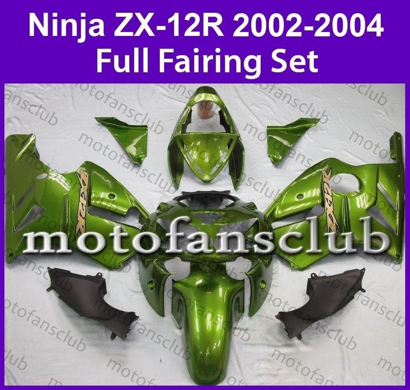 Fit kawasaki 02 03 04 zx 12r zx12r ninja 2002 2003 2004 fairing bodywork #05 c