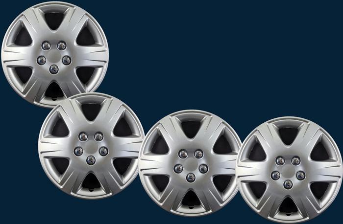 '05-08 toyota corolla 15" replacement hubcaps wheel covers 422-15s new set/4