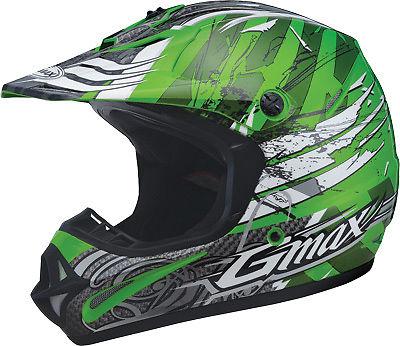 Gmax gm46x-1 shredder helmet green/white x g3461227 tc-3