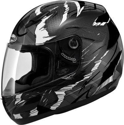 Gmax gm48 f/f shattered helmet black/white l g7481246 tc-5