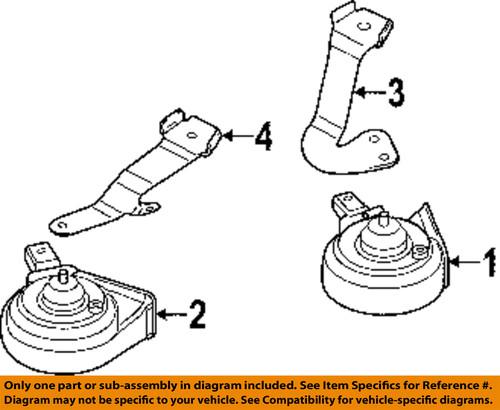 Volkswagen oem 5c0951223c horn-high note horn