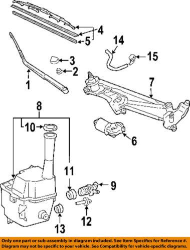 Toyota oem 85340ae010 windshield washer pump