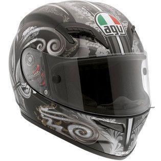 Agv grid stigma black gunmetal full face street helmet new xs x-small