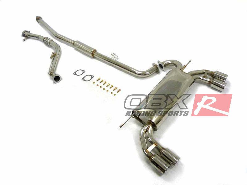 Obx turbo back exhaust fitfor 09-13 hyundai genesis coupe 2.0l 3pcs