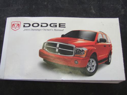 2004 dodge durango  owners manual 