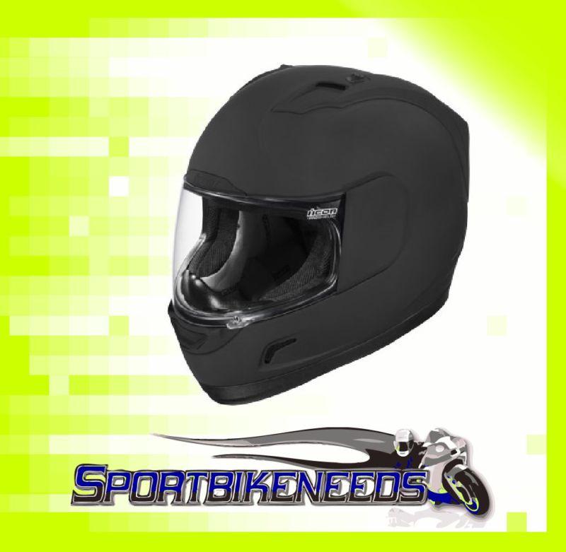 Icon alliance rubatone black helmet 2xl new matte black