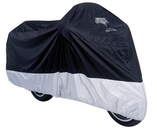 New nelson rigg deluxe all season motorcycle cover,black/silver, xl,mc-904-04-xl