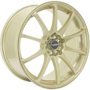 17x7 gold kyowa 626 wheels 4x100 4x4.5 +42 daewoo lanos nubira