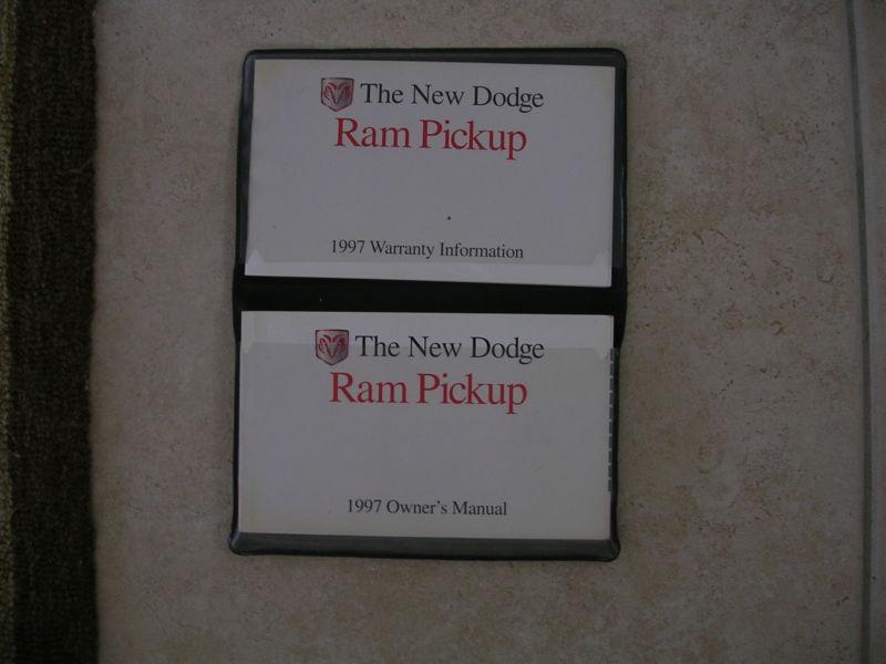 Dodge ram pickup 1997 owners manual  excellent condition