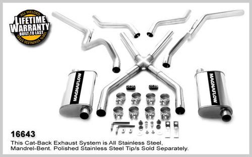 Magnaflow 16643 chevrolet truck c10 pickup stainless cat-back system exhaust