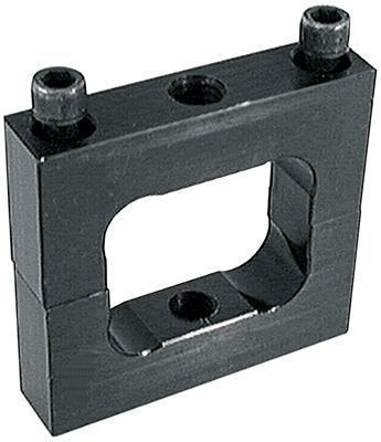 Allstar ballast weight bracket clamp-on aluminum black 2.0" square tube ea