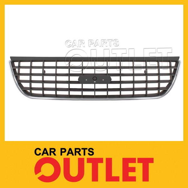 2002-2005 ford explorer front chrome grille silvr insert 4dr eddie buaer limited