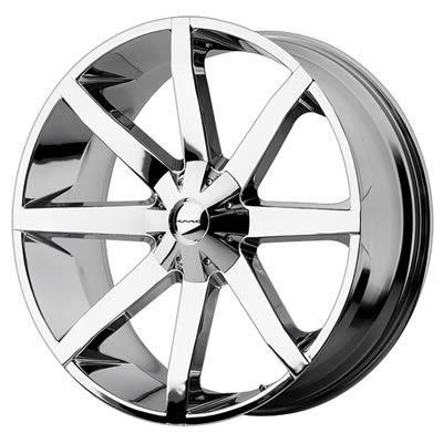 Kmc series km651 slide chrome wheel 20"x8.5" 5x4.5" bc