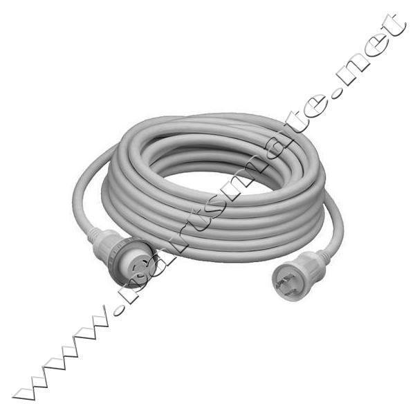 Hubbell hbl61cm08w 30a 125v 50ft shore power cable set white