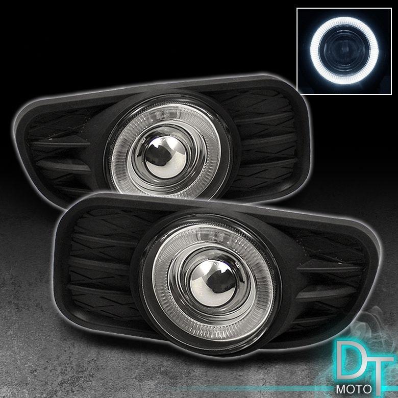 99-03 jeep grand cherokee halo projector fog lights lamps w/ switch+relay+bulbs