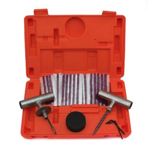 Repair case flat tires tool kit plug patching hex spiral 35 pcs auto emergency 