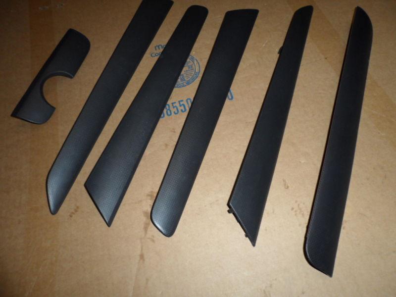 11-13 oem mk6 vw volkswagen jetta door panel dash board trim kit black plastic