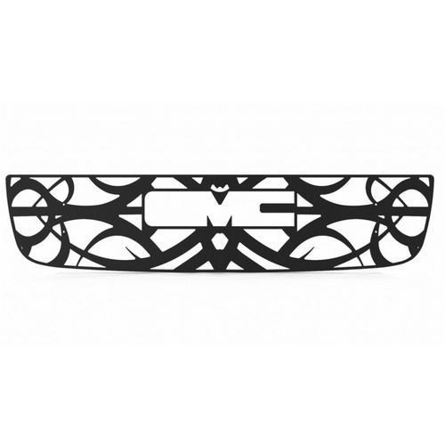 Gmc sierra ld hd 03-05 tribal black powdercoat truck grill insert add-on trim