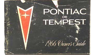 1966 pontiac gto tempest owners manual original 