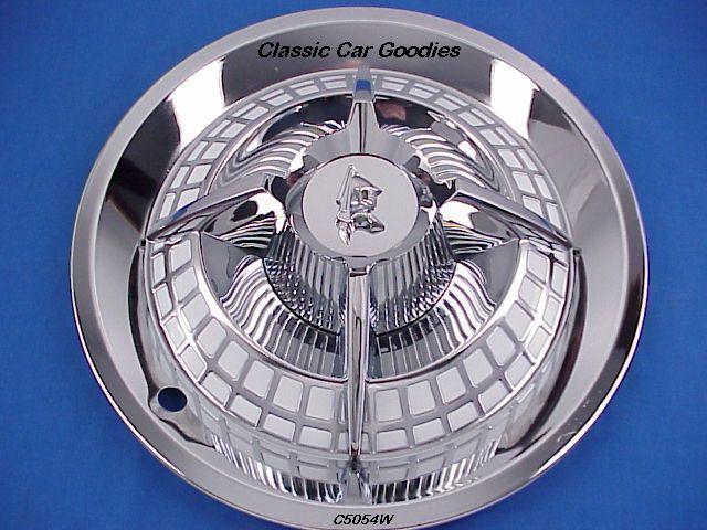 Hub caps (4) "lancer" classic chrome steel 15" w locks!