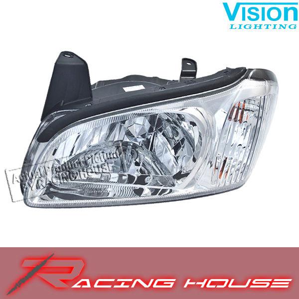 L/h headlight driver side lamp kit unit w/chrome bezel 00-01 nissan maxima