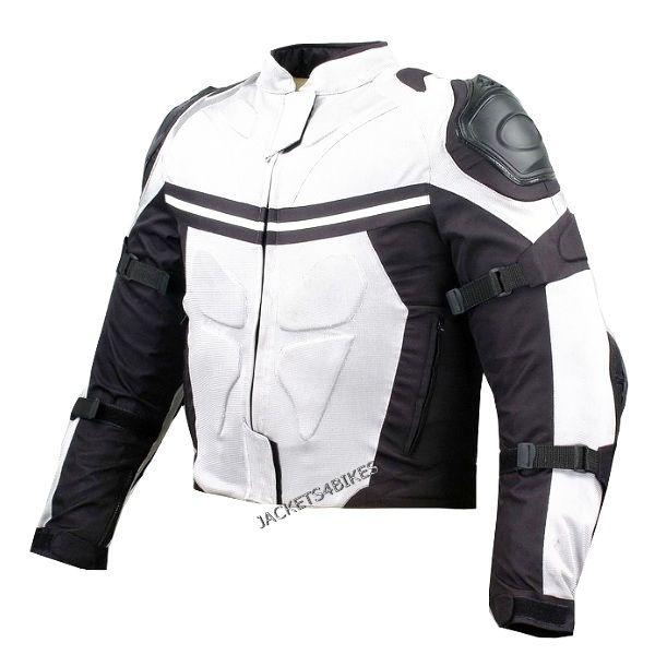 Pro mesh motorcycle jacket rain waterproof white l