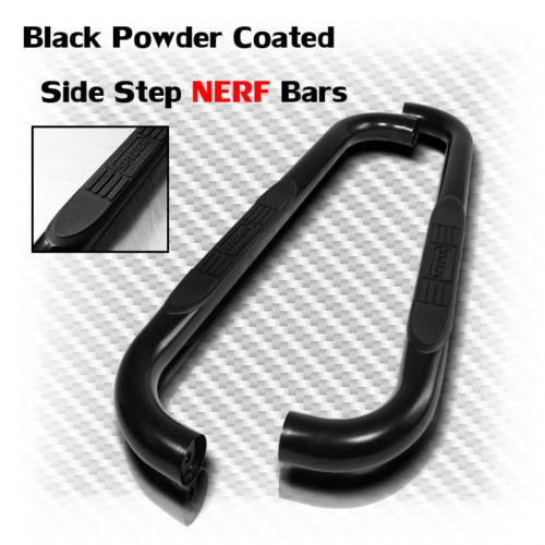 94-01 dodge ram 1500 reg. cab black coated 3" side step nerf bars running board