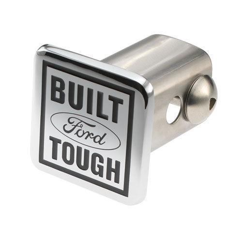 New chrome deeply engraved built ford tough trailer hitch reciever insert cover!