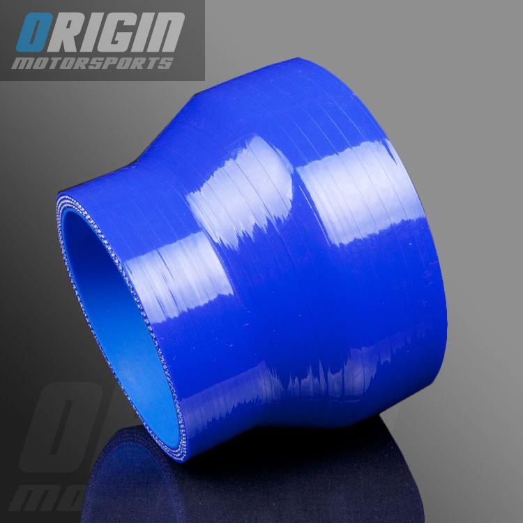 Blu 3.5" to 4" turbo intake silicone straight reducer hose pipe coupler 89-102mm