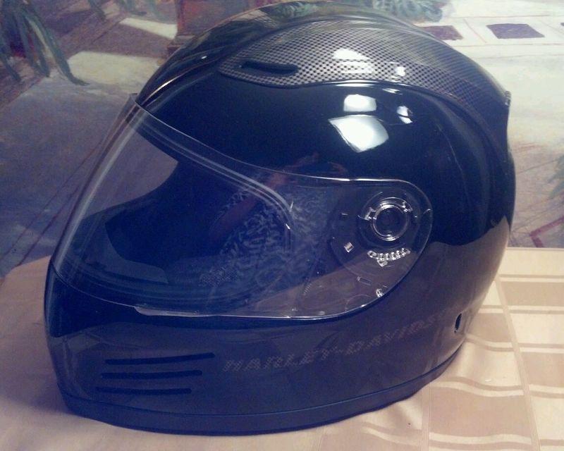 Harley davidson black gloss full face oc vent helmet, sz small