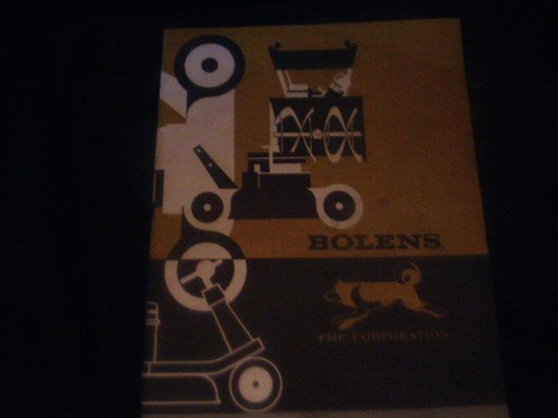 1972 1973 bolens rotary mower lawn mower factory owners manual nice original