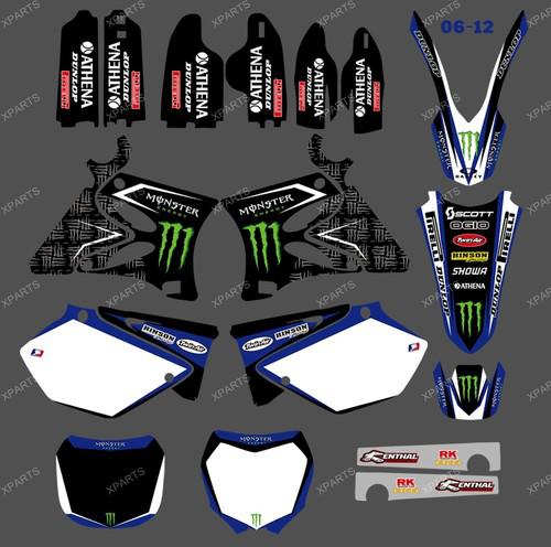 Team graphics backgrounds decals for yamaha yz125 yz250 2008 2009 2010 2011 2012