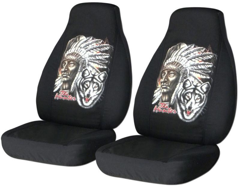 Jeep cherokee indian chief black front car seat covers,more color&back seat avbl