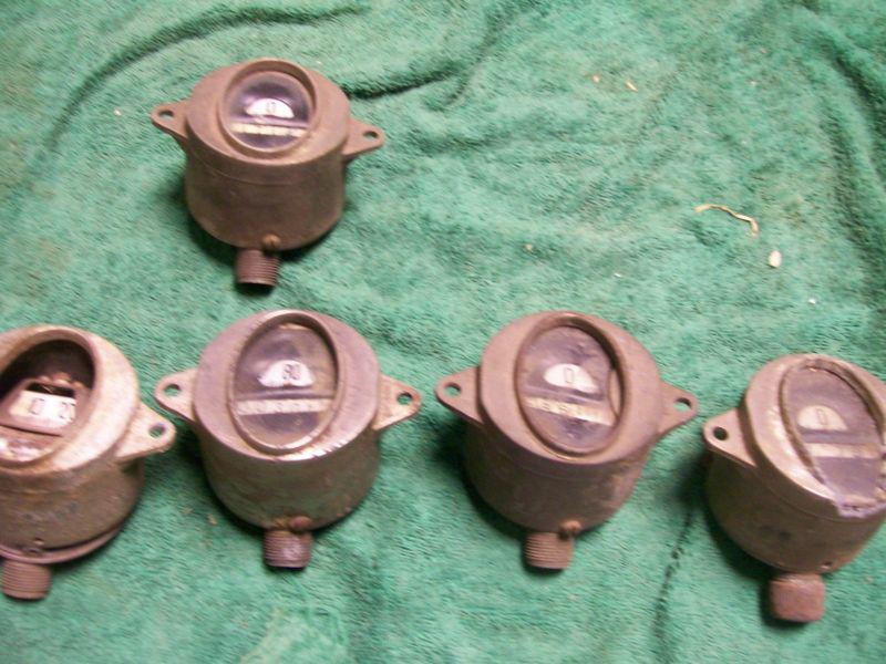 1928-29  model a  ford north  east oval speedometers lot of 5 