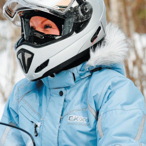 Kimpex ckx edgetronic jacket snow snowmobile blue xlarge adult lady brand new