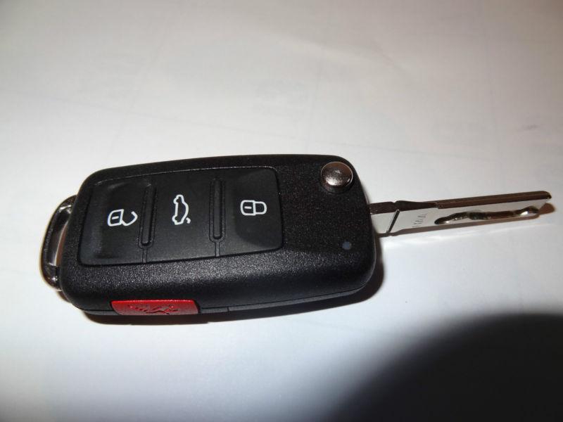 Vw volkswagen remote flip key fob transmitter remote keyless entry