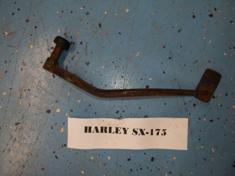 Vintage 75 aermacchi harley davidson sx 175 rear brake pedal lever amf oem