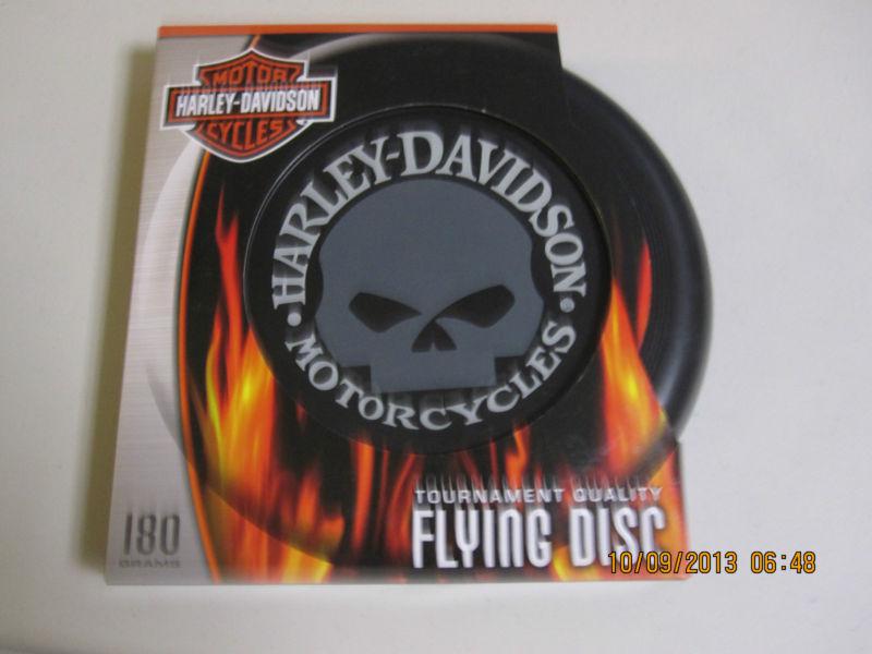 Harley-davidson flying disc frisbee tournament quality 180 grams skull willie g